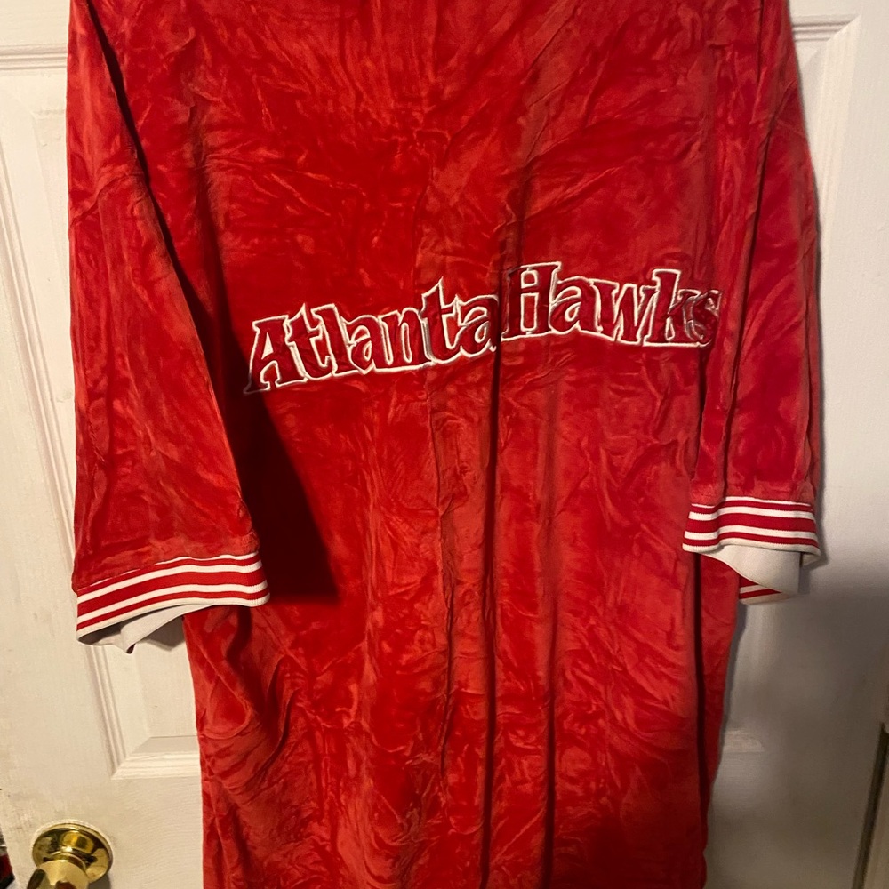 adidas Red Atlanta Hawks Sweatshirt